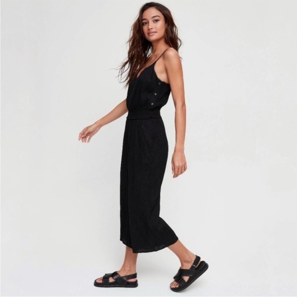 Aritzia Wilfred Irene Jumpsuit Wide Leg Black